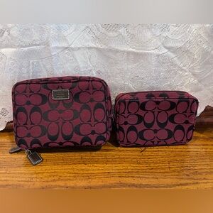 Authentic Coach twin pouches
